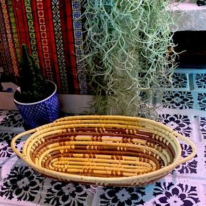 Hand woven basket